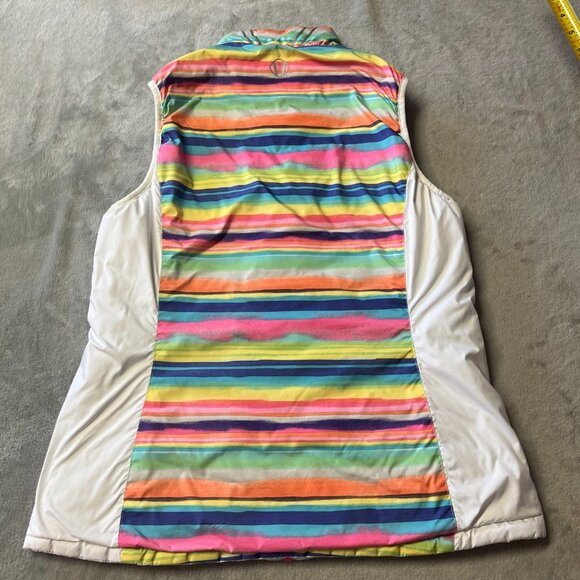 Sunice Maci Climaloft Lightweight Thermal Reversible Vest White/Multicolored - Picture 8 of 15